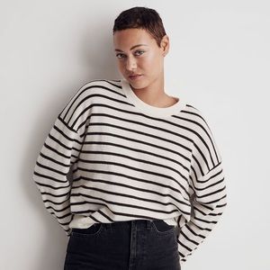 (Re)sponsible Cashmere Relaxed Sweater in Stripe
